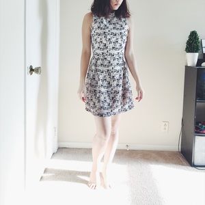 Topshop letter print dress